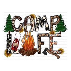 Camp Life PNG File, Camp PNG, Camping Design PNG, Leopard, Cowhide , Camping Png, Sublimation Designs Downloads,Digital