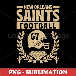 New Orleans Saints Sublimation PNG - 1967 American Football Edition 2 - High-Quality Digital Download for DIY Crafts