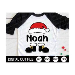 Funny Christmas SVG, Santa Svg, Split Santa Svg, Santa Monogram, Christmas Gift Idea, Holiday, Kids Christmas Shirt, Svg