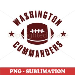 Washington Commanders - Sublimation Digital Download File - High-Quality - Transparent PNG