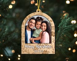 custom family ornament, custom photo ornament, christmas wooden ornament