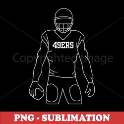 49ers Sublimation Design - High-Quality Transparent PNG - Perfect for Crafts and DIY Projects