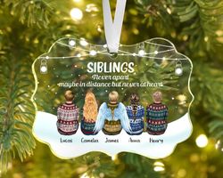Custom Family Ornament, Siblings Ornament, Brothers and Sisters Ornament