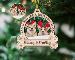 Custom Pet Ornament, Custom Photo Ornament, Custom Dog Christmas Ornament