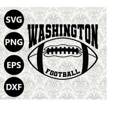 Washington Football Silhouette Team Clipart vector svg file for cutting with Cricut, Sublimation Png and Svg for Shirts,