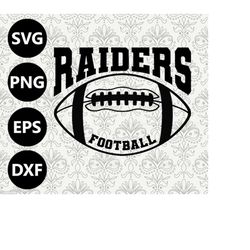 Raiders Football Silhouette Team Clipart vector svg file for cutting with Cricut, Sublimation Png and Svg for Shirts, Vi