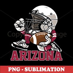 Arizona Football Helmet Mascot - High-Quality PNG Translucent Digital Download - Perfect for Sublimation