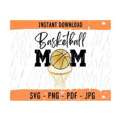 Basketball Mom Svg Png Cut File, Basketball SVG Cricut File, Basketball Mom Png, Mom Svg, Mom Cricut File, Svg File for