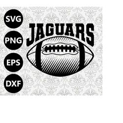 Jaguars Football Shading Silhouette Team Clipart vector svg file for cutting with Cricut, Sublimation Png and Svg for Sh