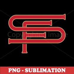 San Francisco Monogram - Customizable PNG Digital Download - Beautifully Transparent Sublimation Graphics