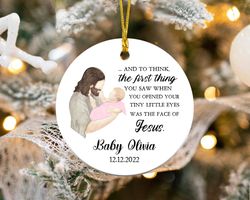 personalized miscarriage ornament, miscarriage keepsake, baby memorial ornament