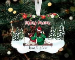 Personalized Sister Ornament, Best Friends Ornament, 2023 Christmas Ornament