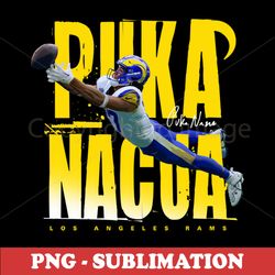 Puka Nacua - Football Star - Instant Sublimation Design