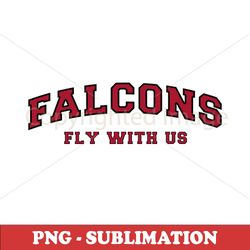 Atlanta Falcons Sublimation Design - High-Quality Transparent PNG Digital Download for DIY Apparel