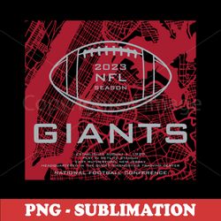 GIANTS 2023 - High-Quality Sublimation Digital Download - Create Stunning Designs with Transparent PNG
