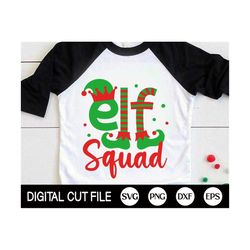 Kids Elf Shirt SVG, Elf Squad Svg, Christmas Svg, Elf Svg, Christmas Tshirt, Elf Ornament SVG, Xmas Shirt, Svg Files for