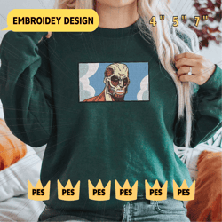 Anime Inspired Embroidery Files, Anime, Machine Embroidery Design Files pes, exp, hus, jef, Digital Download