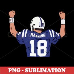 peyton manning celebration - sublimation png file - high-quality sports graphics