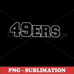 49ers - Official Team Logo - High Quality Sublimation Design