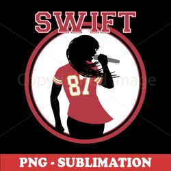 Taylor Swift Travis Kelce Jersey - Exclusive PNG Sublimation Download File