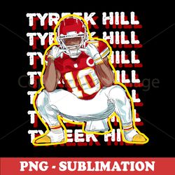 Tyreek Hill NFL Sublimation - High-Resolution Digital PNG Download - Unleash Lightning Speed