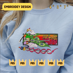 Anime Embroidered Sweatshirts, Anime Embroidered Crewneck, Embroidered Hoodie, Embroidered Anime Shirt, Embroidered Sweater