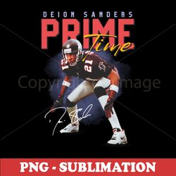 San Francisco 49ers PNG Sublimation File - Deion Sanders Retro Aesthetic Tribute