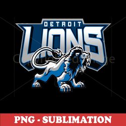 Detroit Lions Sublimation Digital Download - High-Quality PNG Transparent File - Perfect for DIY Crafts