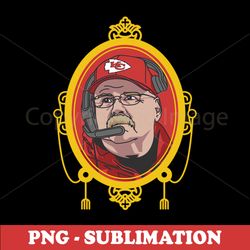 PNG Sublimation Digital Download - Andy Reid KC Masterpiece - High-Quality Transparent File