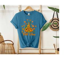 Fall Vibes  Shirt, Fall Castle Shirt, Mickey Pumpkin Shirt, Disney Fall Shirt, Disney Halloween Shirt, Disney Football s
