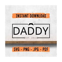 Daddy Recktangle SVG, Daddy SVG, Daddy PNG, Dad svg, Dad png, Daddy Design, Father Day svg, Daddy Instant Download File