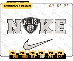 NIKE NBA Brooklyn Nets Embroidered Shirt, Basketball Team Embroidered Sweatshirt, Best Basketball Team Embroidered Shirt, Basketball Brand Embroidered Sweatshirt, Famous Brand Embroidered Shirt