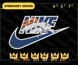 NIKE NFL Denver Broncos Logo Embroidery Design, NIKE NFL Logo Sport Embroidery Machine Design, Famous Football Team Embroidery Design, Football Brand Embroidery, Pes, Dst, Jef, Files