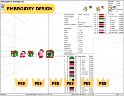 Christmas Embroidery Designs, Kirby X Christmas Gift Embroidery, Christmas 2022 Embroidery Files, Xmas Embroidery Designs