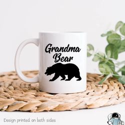 grandma bear coffee mug, grandmother birthday or mothers day gift