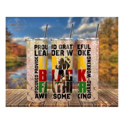 I Am A Black Father Digital Files, Awsome King With Crown Tumbler Designs, Bearded African American Png Instant Download