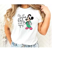 Not All Super Heroes Wear Capes, Minnie Nurse Shirt,  Disney Nurse Shirt Superheros Shirt, Cute Minnie Nurse Shirt, Cute