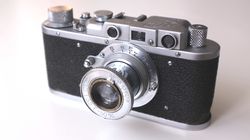 early fed soviet rangefinder camera 35mm industar 10 50mm leica copy vintage decor