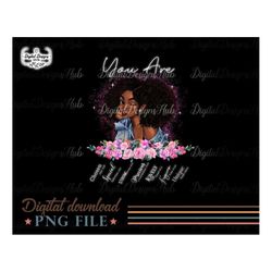 You Are Black Queen PNG, Black Women strong PNG, Black Beauty, Funny Saying, Black Girl Christmas Digital Download, Afro