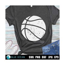 Basketball distressed ball SVG, Basketball SVG