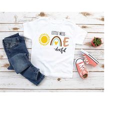 Little Miss Onederful Shirt | First Birthday Shirt | Girl's Birthday Shirt | Rainbow | Sunshine | Little Miss Wonderful