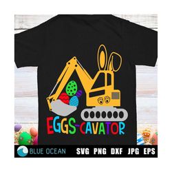 Eggs-cavator SVG, Easter boy SVG, Eggscavator SVG, Easter boy svg, Easter boy eggs cavator svg