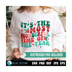 It's the most wonderful time of the year SVG, Christmas SVG, Retro Christmas SVG, Christmas shirt