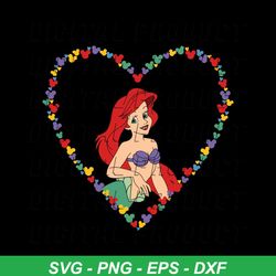 princess ariel Svg Png, svg cricut princess, princess Svg, lovely Character, Holiday Svg Png Files For Cricut Sublimatio