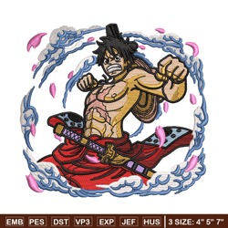 Luffy wano embroidery design, One piece embroidery, Anime design, Embroidery shirt, Embroidery file, Digital download