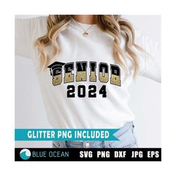 Senior 2024 SVG, Senior 2024 PNG, Senior Class of 2024, Senior Varsity SVG, Senior 2024 shir