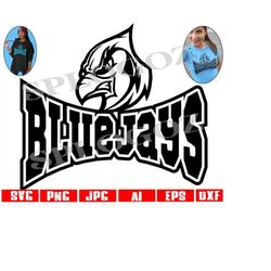 Bluejays svg, Bluejay svg , Bluejays png , Bluejays sports logo, Digital Cut File, School Pride Svg for Cricut and Silho