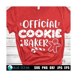 Official cookie baker SVG,  Christmas baking,  Christmas cookies SVG, Digital cut files