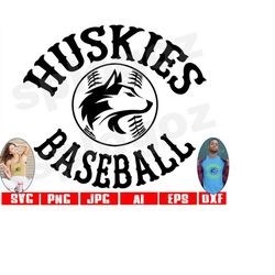 Huskies baseball svg, Husky baseball svg, Huskies svg, Husky svg, Cricut designs, sports, Huskies logo svg, baseball svg