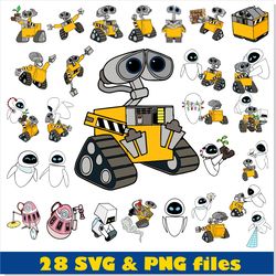 Wall E SVG Layered Bundle, Wall E PNG Clipart, WALLE SVG , WALLE PNG, WALLE  WALL-E Vector, WALL-E SVG , WALL-E PNG